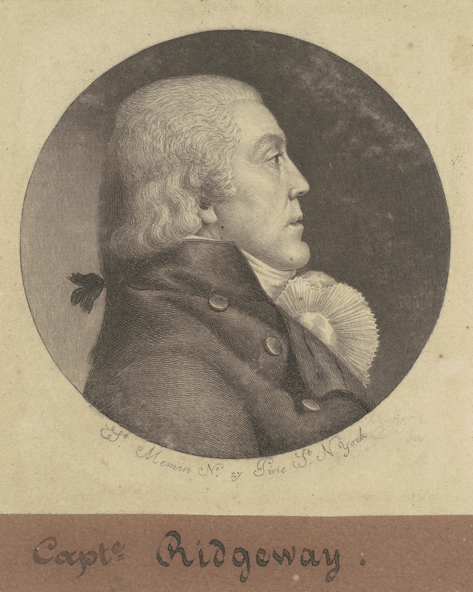 Jones Fawson by Charles B. J. Févret de Saint-Mémin, print, 1797