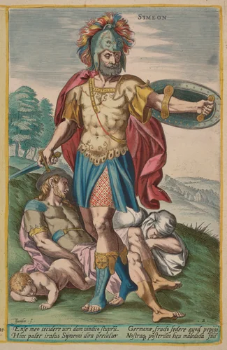 Simeon by Jan Sadeler I, portfolio, 1585