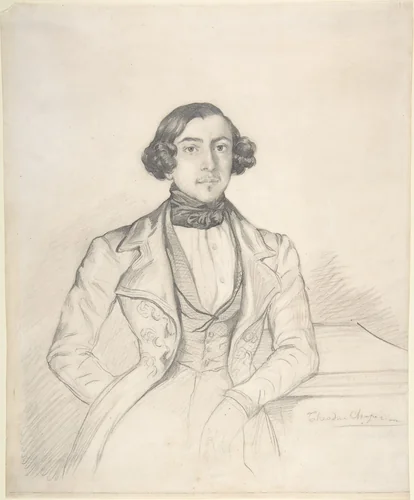 Count Philibert-Oscar de Ranchicourt by Théodore Chassériau, drawing, 1831-1841