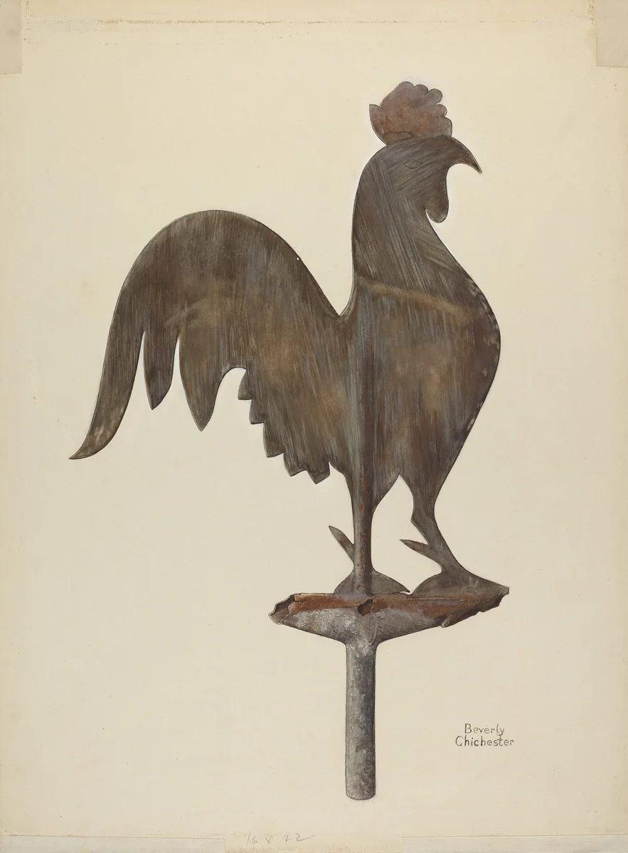 Weather Vane by Beverly Chichester, index of american design, 1938