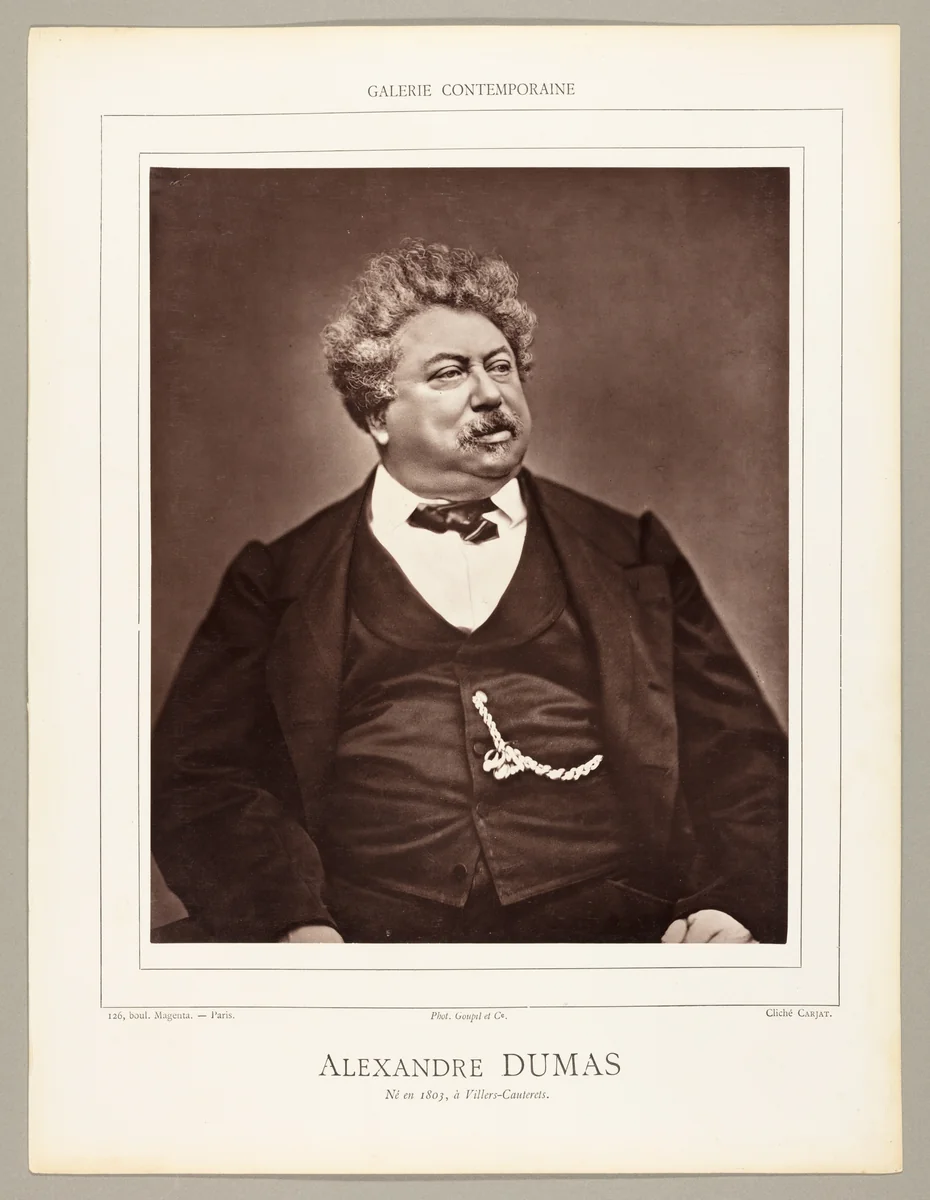 Alexandre Dumas (French novelist and playwright, 1802-1870) by Étienne Carjat, photograph, 1871-1878