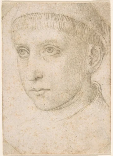 Head of a Boy by Master of the Legend of Saint Ursula, drawing, 1470-1495