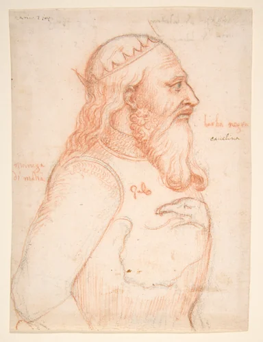 Portrait of Henry VII by anonymous, drawing, 1500-1599