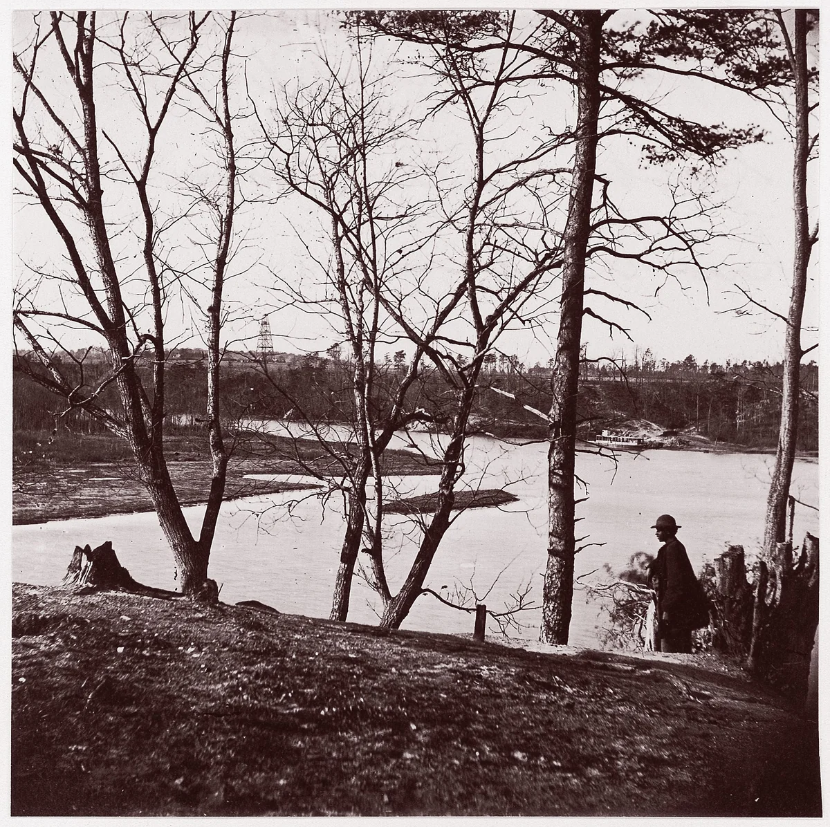 Cobb's Hill, Lookout in Distance by Timothy O'Sullivan, photograph, 1864