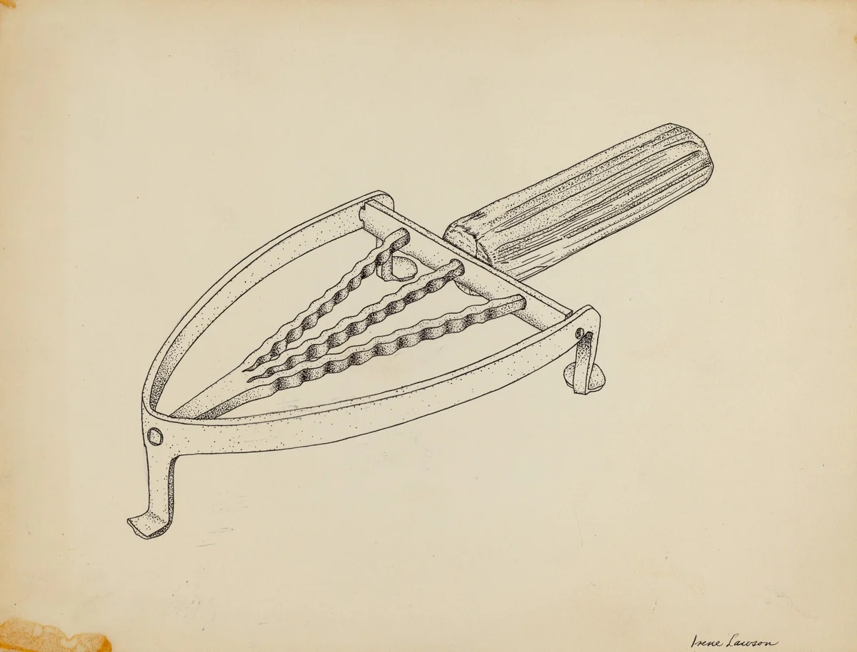 Flat Iron Holder by Irene Lawson, index of american design, 1939
