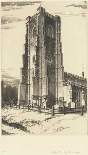 Lavenham, England by John Taylor Arms, print, 1939