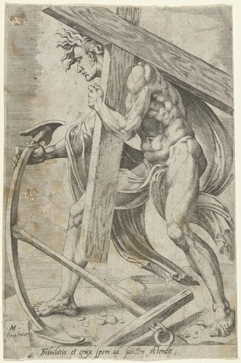 Vervolging veroorzaakt hoop op verlossing by Dirck Volckertsz. Coornhert, print, 1550