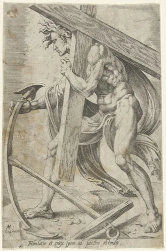 Vervolging veroorzaakt hoop op verlossing by Dirck Volckertsz. Coornhert, print, 1550