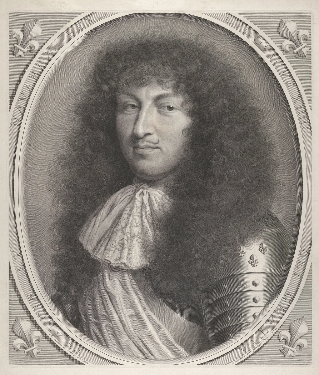 Louis XIV by Robert Nanteuil, print, 1670