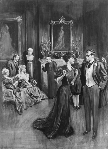 Parlor Scene by Alonzo Myron Kimball, artwork, 1906