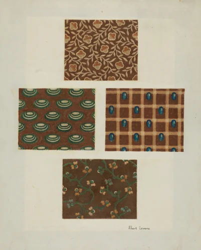 Cotton Prints by Albert Levone, index of american design, 1939