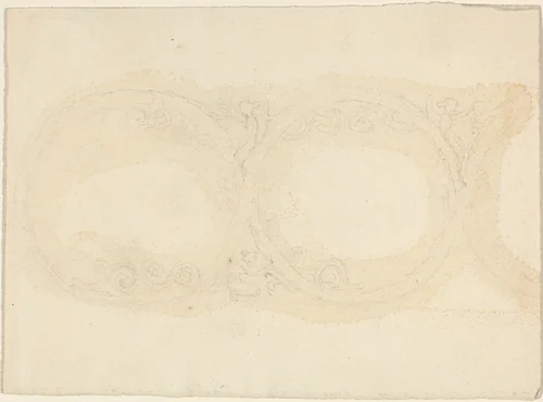 Ornamental Border Design with Winged Female Figures by John Flaxman, drawing, 1755-1826