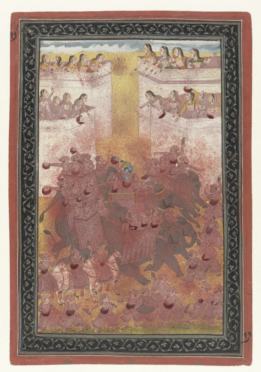 De maand Phalguna by anonymous, painting, 1795-1805