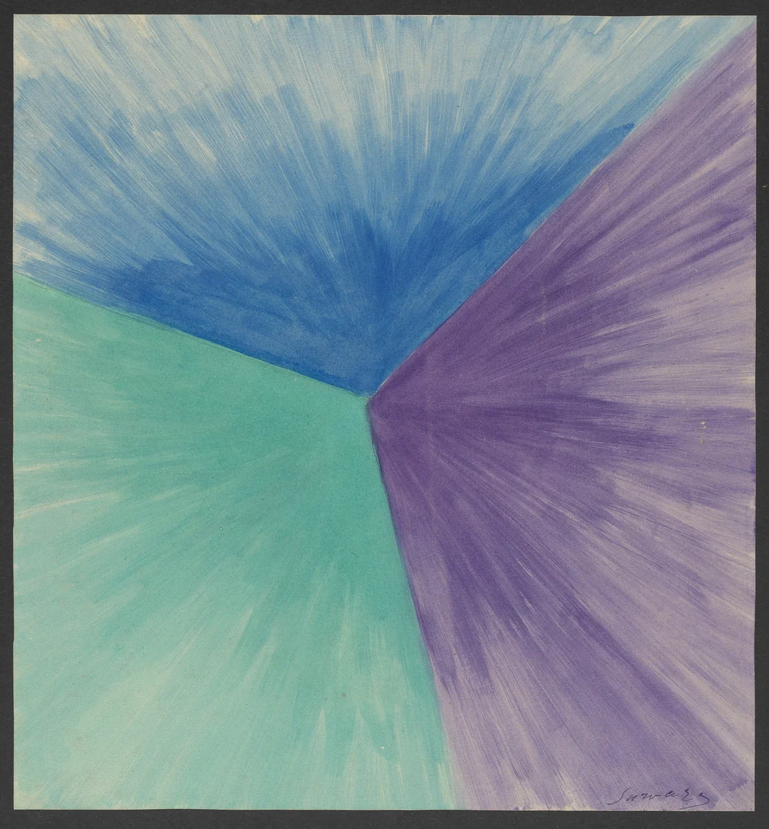 Colored Rhythm: Study for the Film by Léopold Survage, drawing, 1913