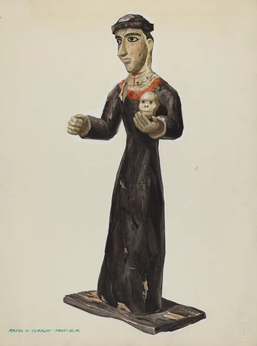 Bulto - Santa Rita by Majel G. Claflin, index of american design, 1938