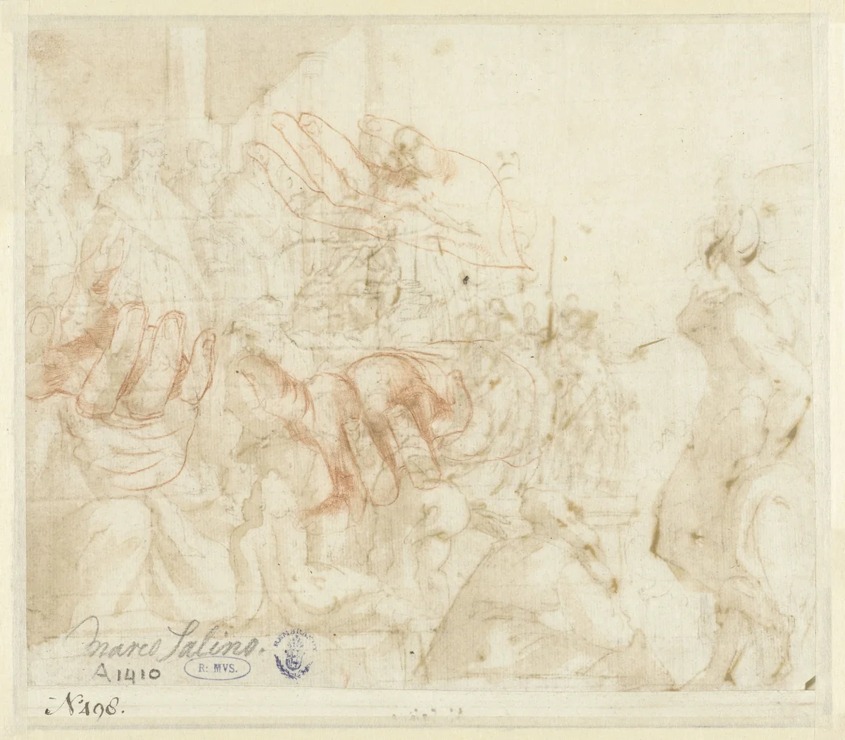 Handen by Unknown, drawing, 1530-1588