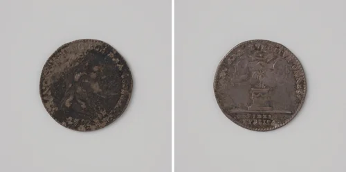 Inhuldiging van Frans II, Duits keizer als graaf van Henegouwen by anonymous, metalwork, 1792