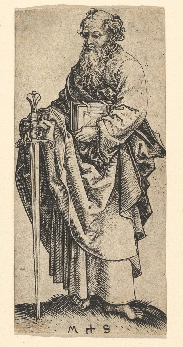 St. Paul by Martin Schongauer, print, 1470-1491