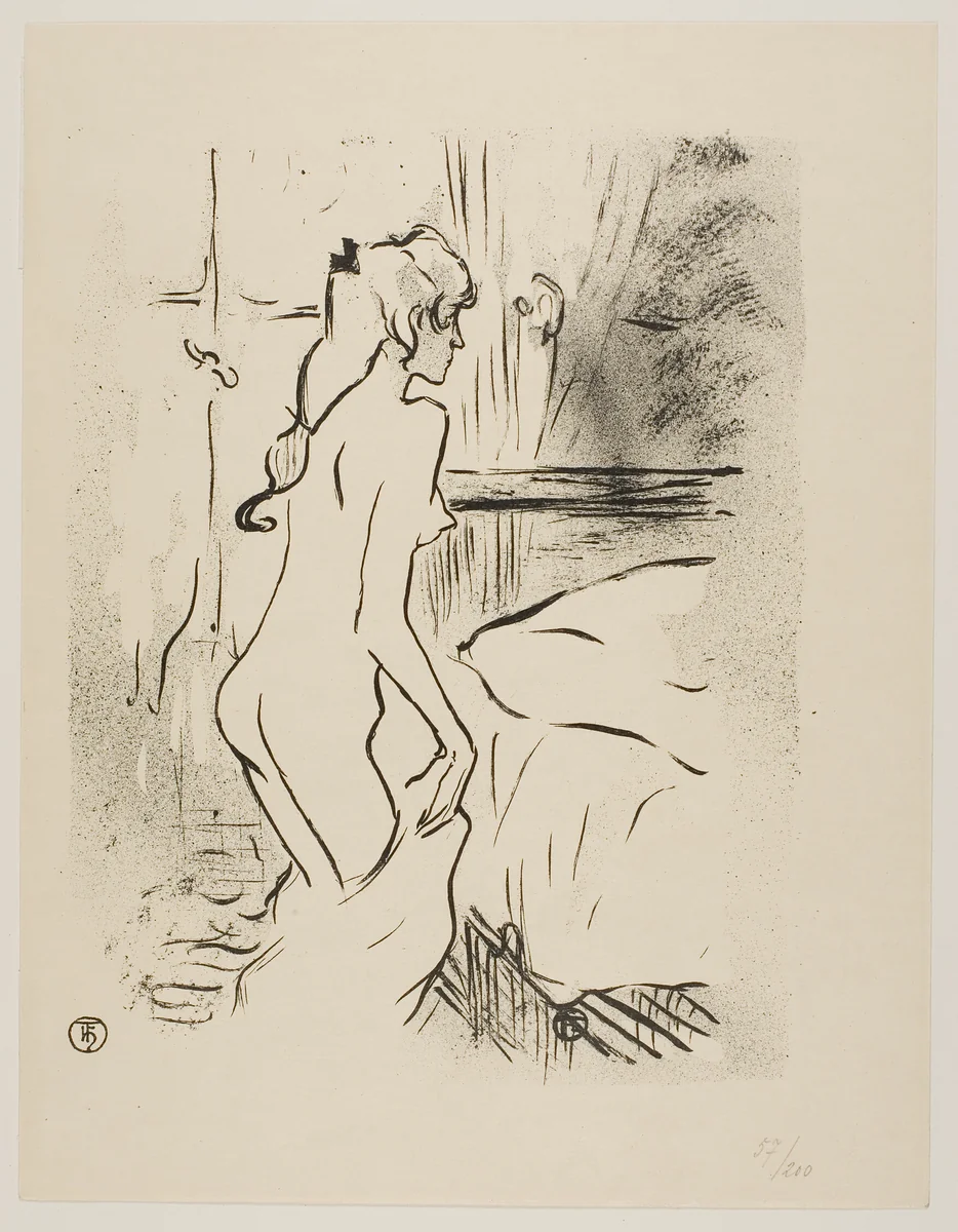 Study of a Woman by Henri de Toulouse-Lautrec, print, 1893