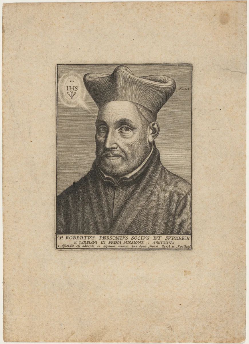 Robert Parsons, Jesuit Missionary by Jean Waldor, print, 1580-1640