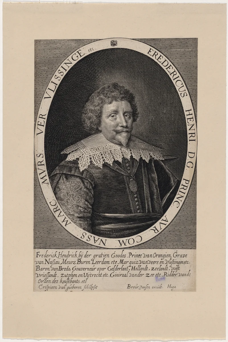 Frederick Henry of Nassau by Crispyn van den Queboorn, print, 1604-1652
