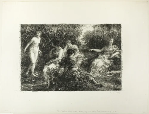 Bathing Women, third large plate by Henri Fantin-Latour, print, 1896