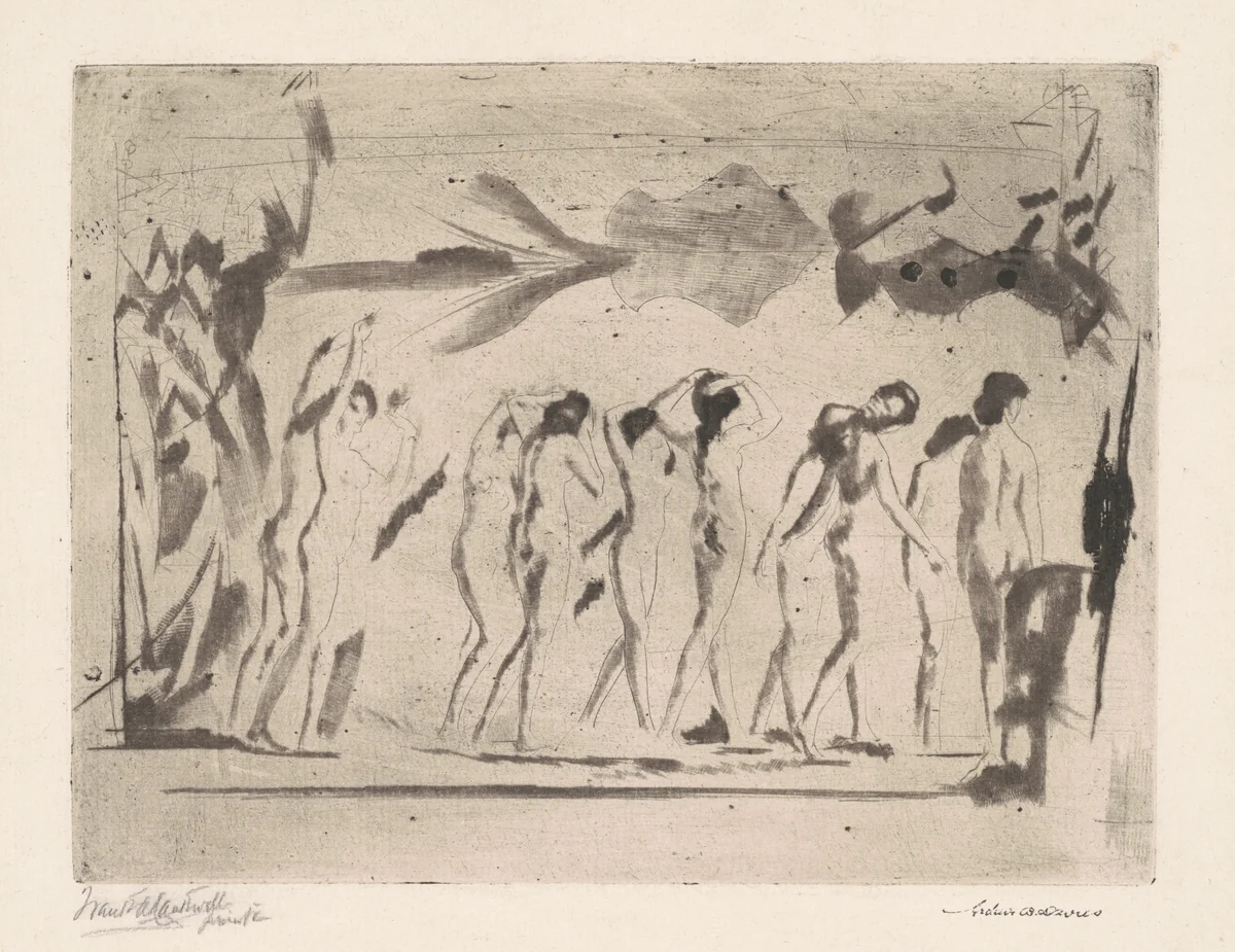 Mirror of Illusion by Arthur B. Davies; Frank A. Nankivell, print, 1916