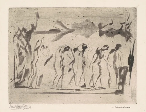 Mirror of Illusion by Arthur B. Davies; Frank A. Nankivell, print, 1916