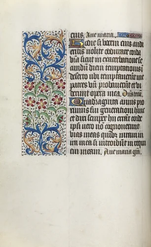 Book of Hours (Use of Rouen): fol. 29v by Master of the Geneva Latini, book, 1465-1475
