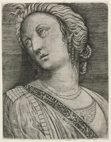 Bust of a Woman by Jacopo de' Barbari, print, 1502-1512