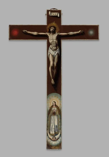 Crucifixion by María Josefa Sánchez, painting, 1646