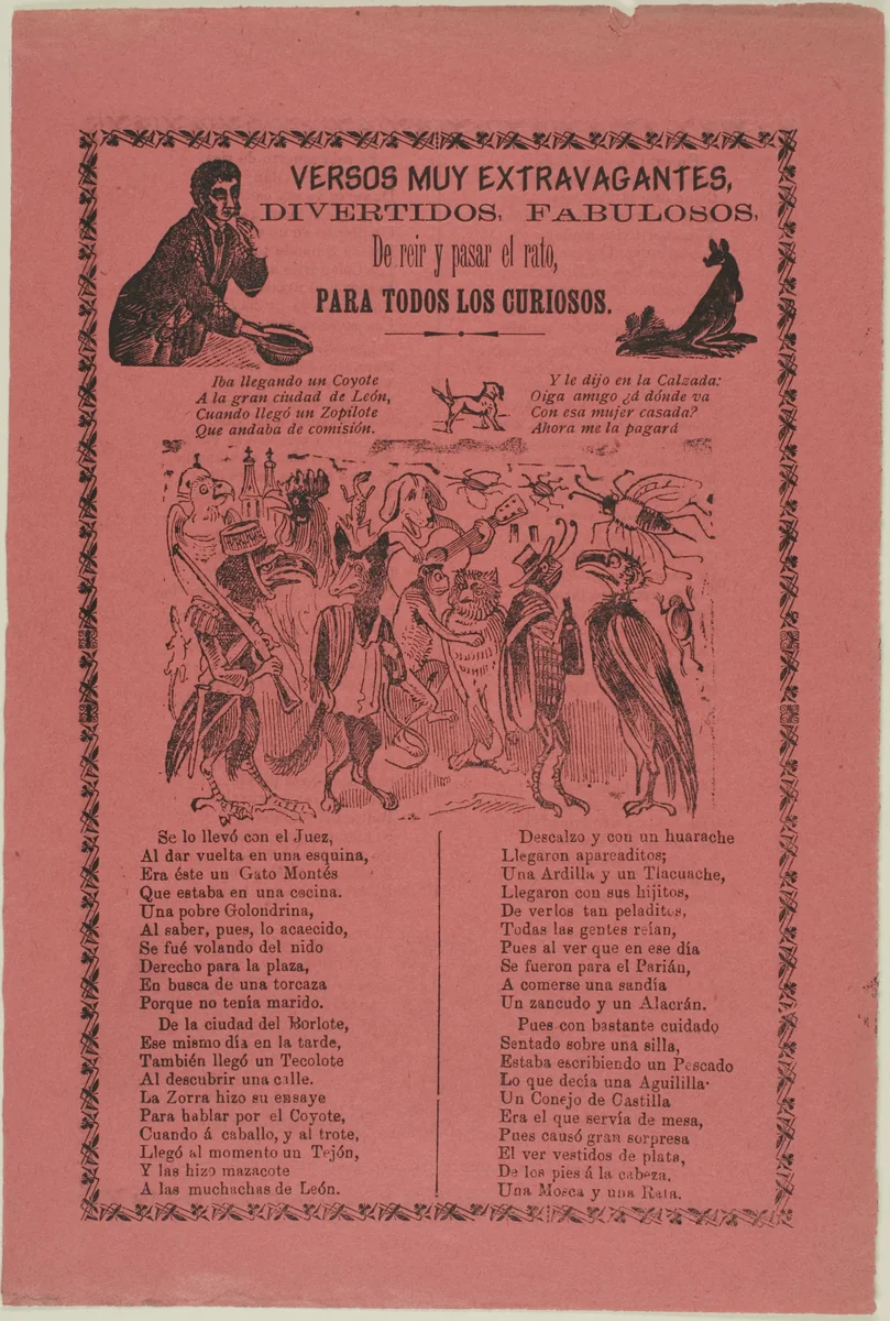 Very Extravagant Verses by José Guadalupe Posada, print, 1898-1908