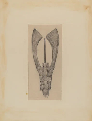 Fish Spear by George B. Wally, index of american design, 1935-1942
