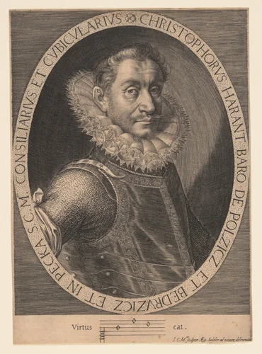 Christopher Harant, Czech Nobleman and Humanist by Aegidius Sadeler, print, 1600