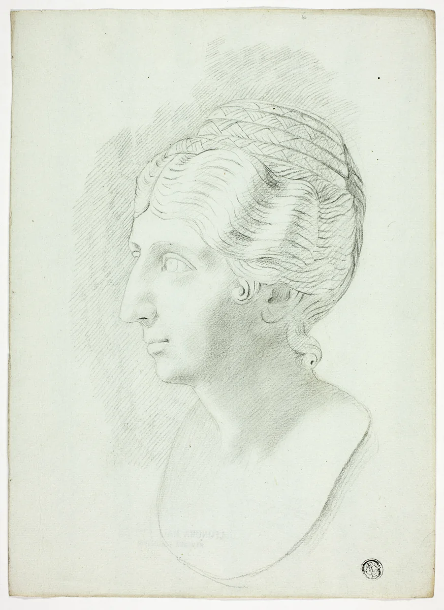 Bust of Roman Matron by John Downman, drawing, 1770-1824