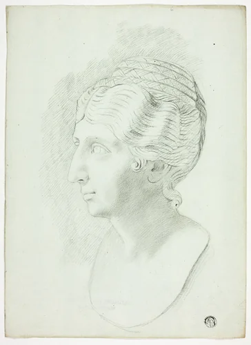 Bust of Roman Matron by John Downman, drawing, 1770-1824