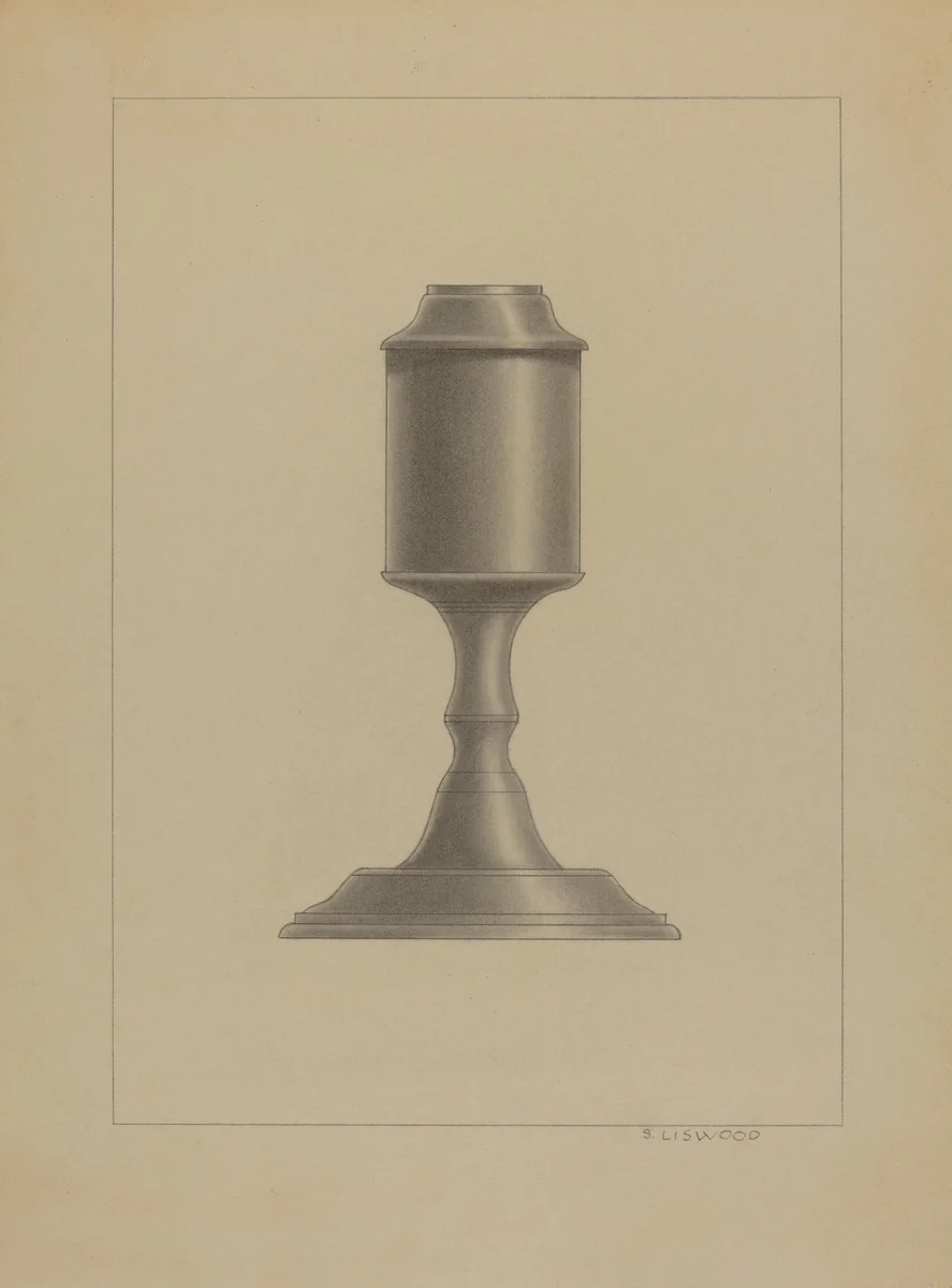 Lamp by Sidney Liswood, index of american design, 1936