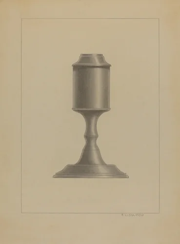 Lamp by Sidney Liswood, index of american design, 1936