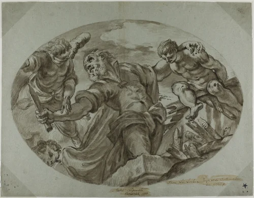 Sacrifice of Isaac by Jacopo Robusti
Pedro de Valpuesta, drawing, 1656