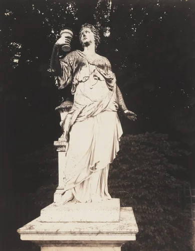 Versailles -- Artemisia by Robert Lefèvre and Martin Desjardins by Eugène Atget, photograph, 1923