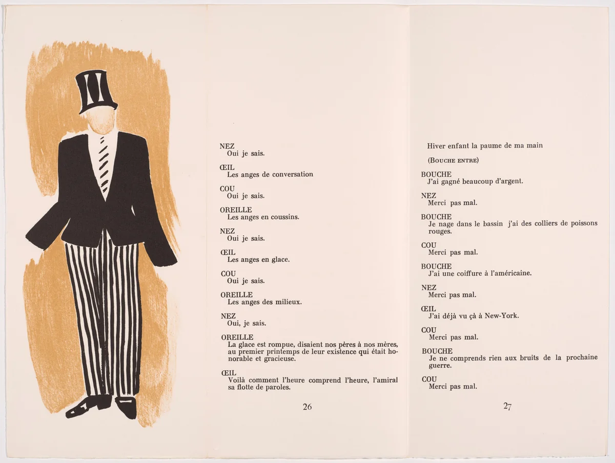 Plate (page 25) from Le Coeur à Gaz (The Gas Heart) by Sonia Delaunay, illustrated book, 1923