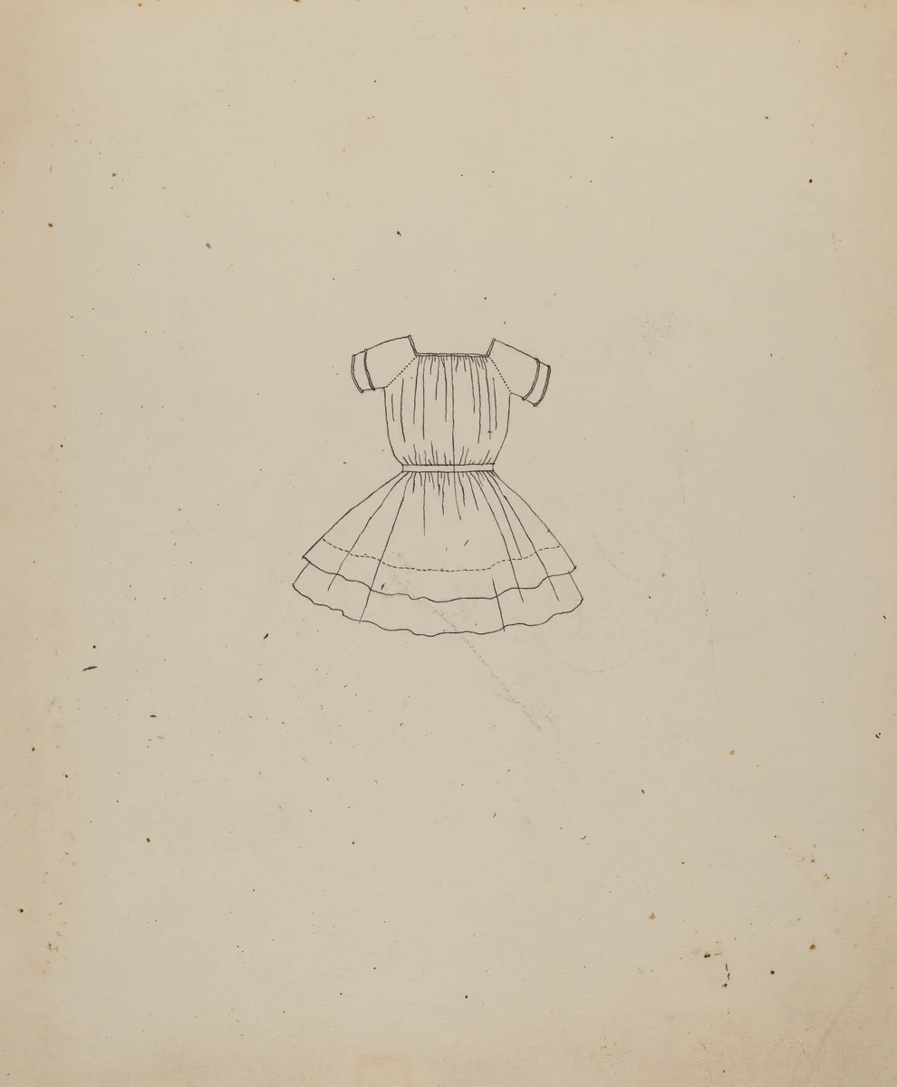Child's Dress by Catherine Fowler, index of american design, 1936