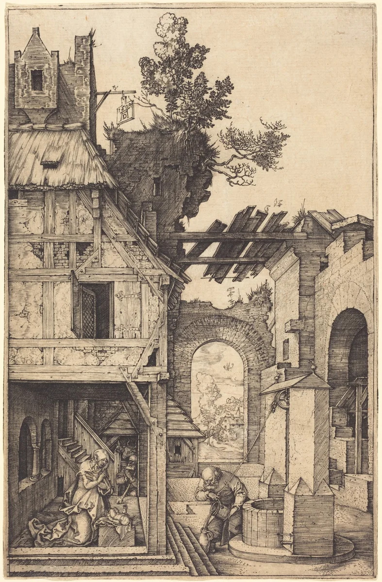 The Nativity by Albrecht Dürer, print, 1504