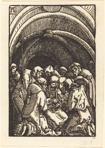 The Death of the Virgin by Albrecht Altdorfer, print, 1513