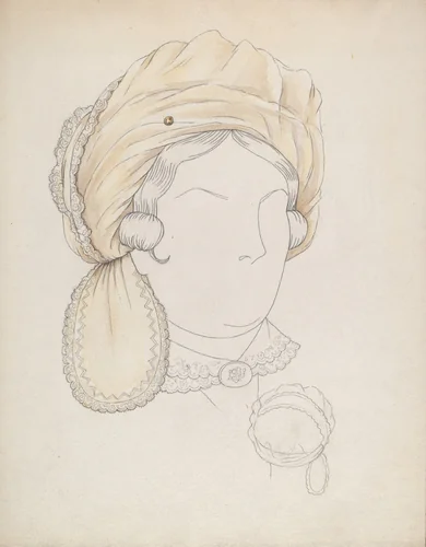 Headdress by Eva Noe, index of american design, 1935-1942