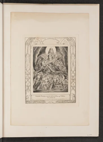 Satan Before the Throne of God by William Blake, portfolio, 1825