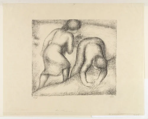 The Harvesters (Les Glaneuses) by Aristide Maillol, print, 1926