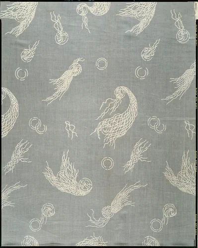 Nets-and-bubbles textile by Associated Artists, artwork, 1883-1900
