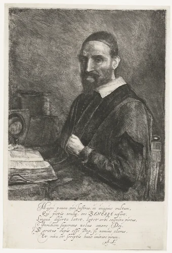 Portret van Lodewijk Gerard van Renesse by Constantijn à Renesse, print, 1636-1654