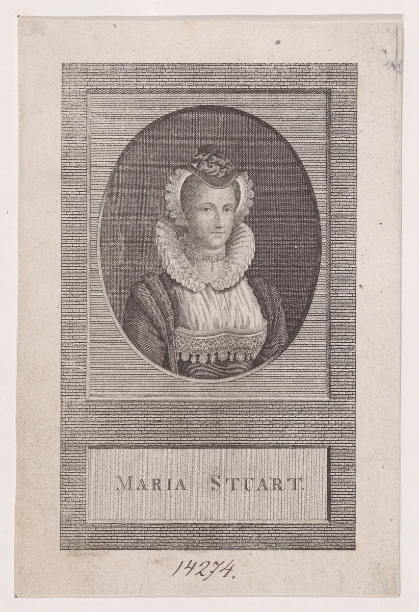 Mary, Queen of Scots by Caspar Weinrauch, print, 1771-1835